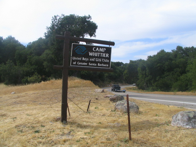 Camp Whittier Sign